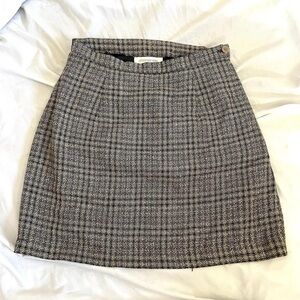 Jones New York Black and White Tweed Mini Skirt